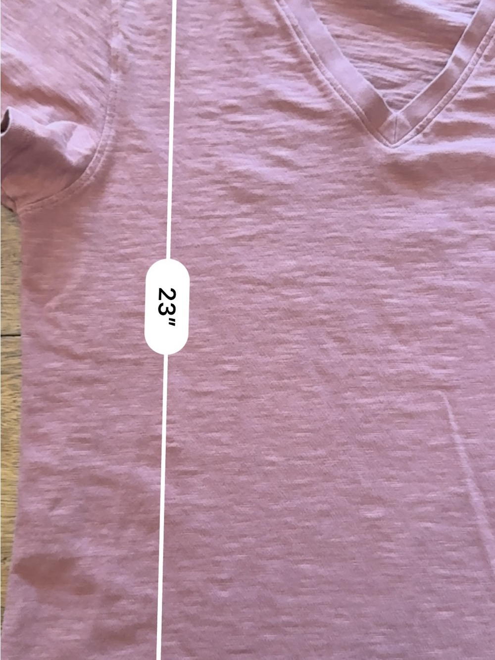 Quince Women's V-Neck Short Sleeve Tee in Terracotta - Picture 7 of 8